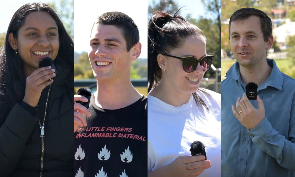 Four young people from Tasmania.